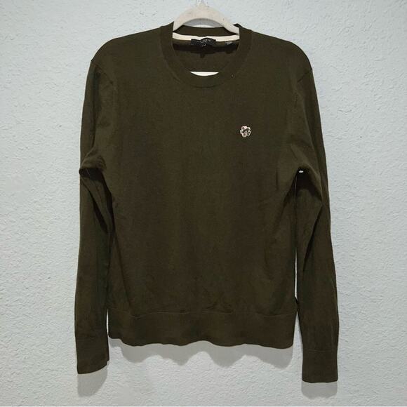 Ted Baker Cardiff Merino Wool Crew Neck Jumper - Picture 5 of 9